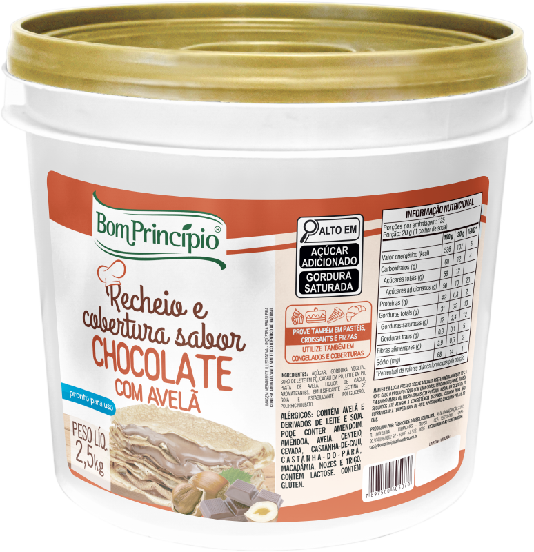 Crema de Chocolate con avellanas de Bom Principio